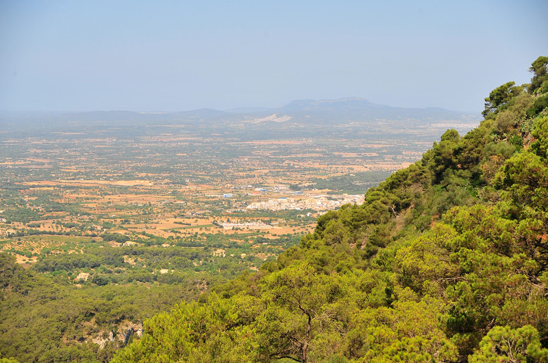 Blick nach Norden vom Puig de Sant Salvador
