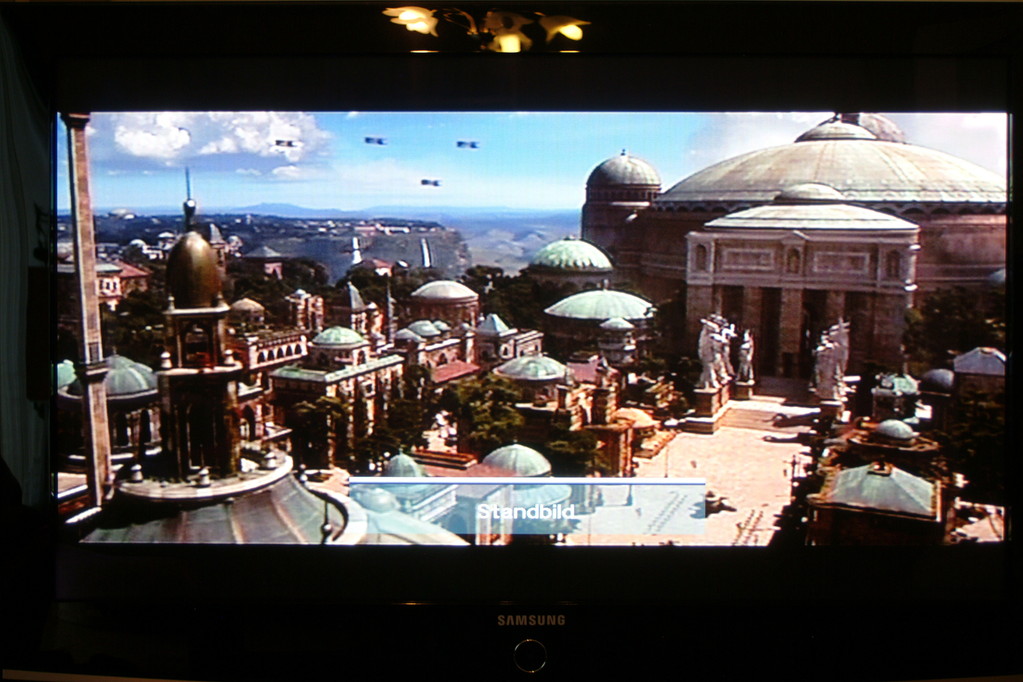 Laserdisc Star Wars Episode 1, Standbild Samsung PS42C96
